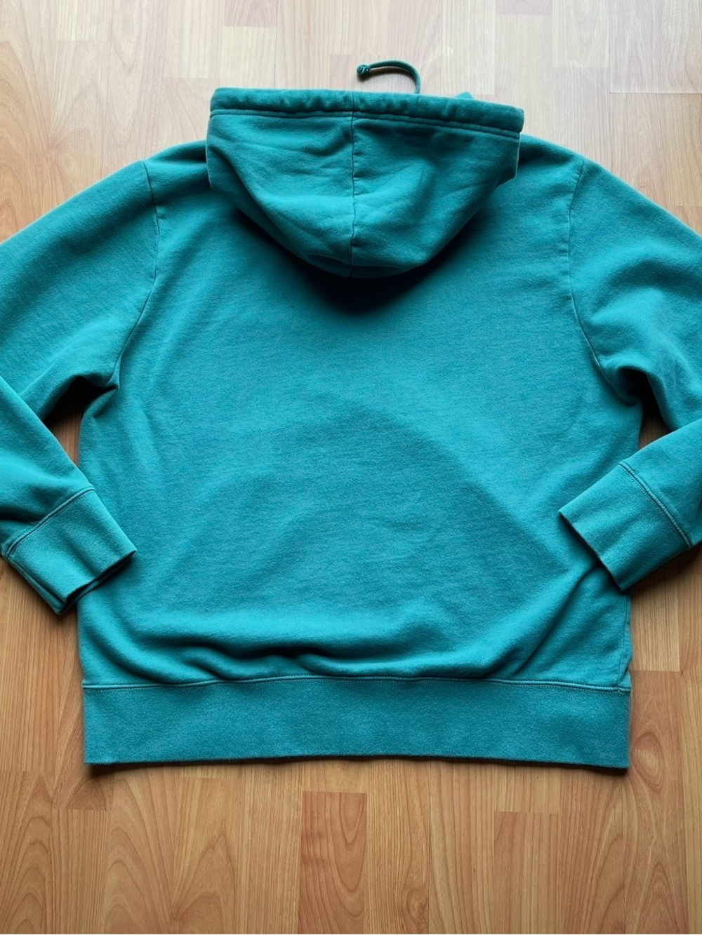 American Eagle Men’s Green Teal Logo Hoodie Sweatshirt Size XL - Picture 3 of 6